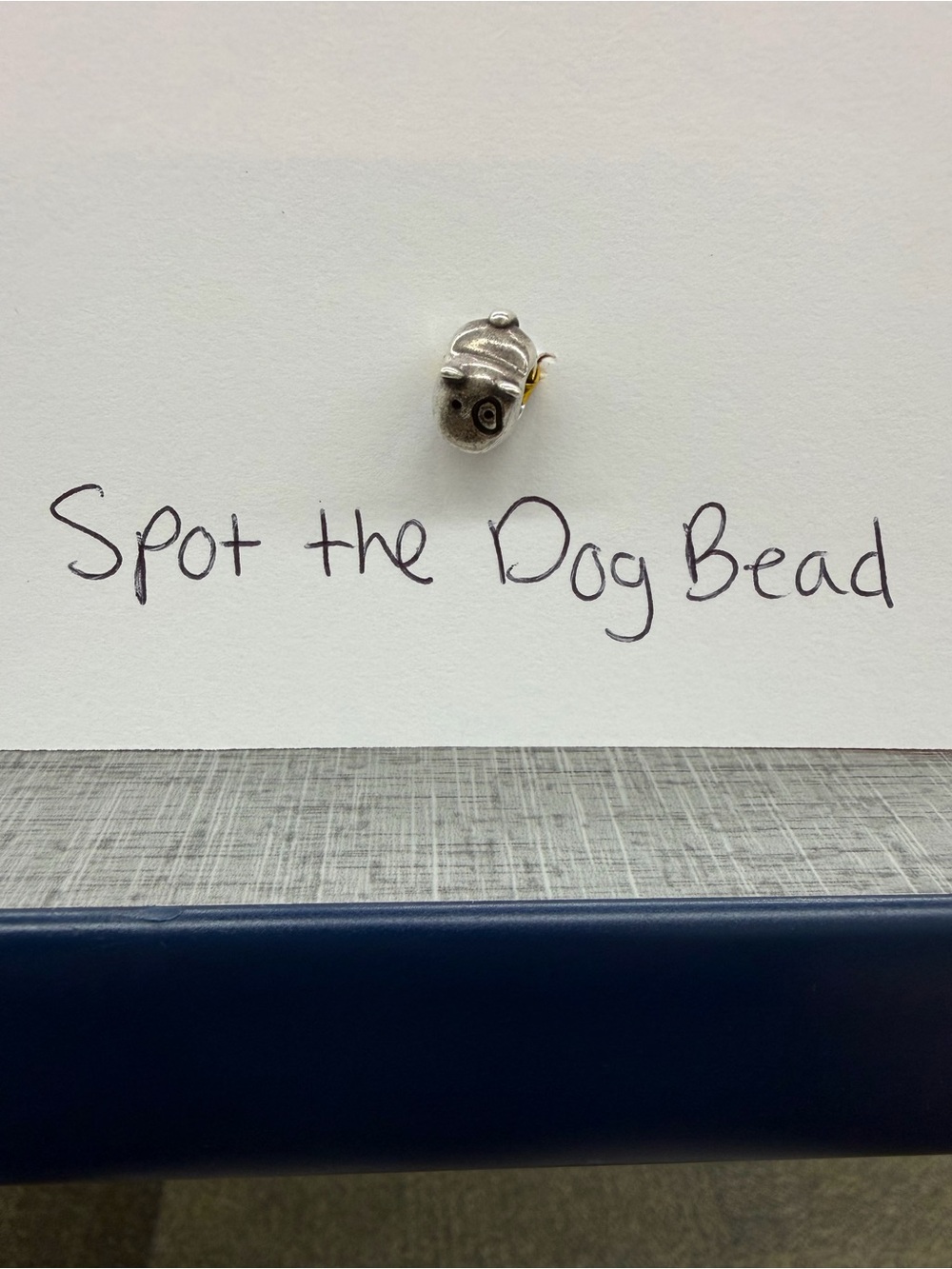 Pandora Retired Spot the Dog Puppy Charm 790258 Sterling Silver 925 ALE